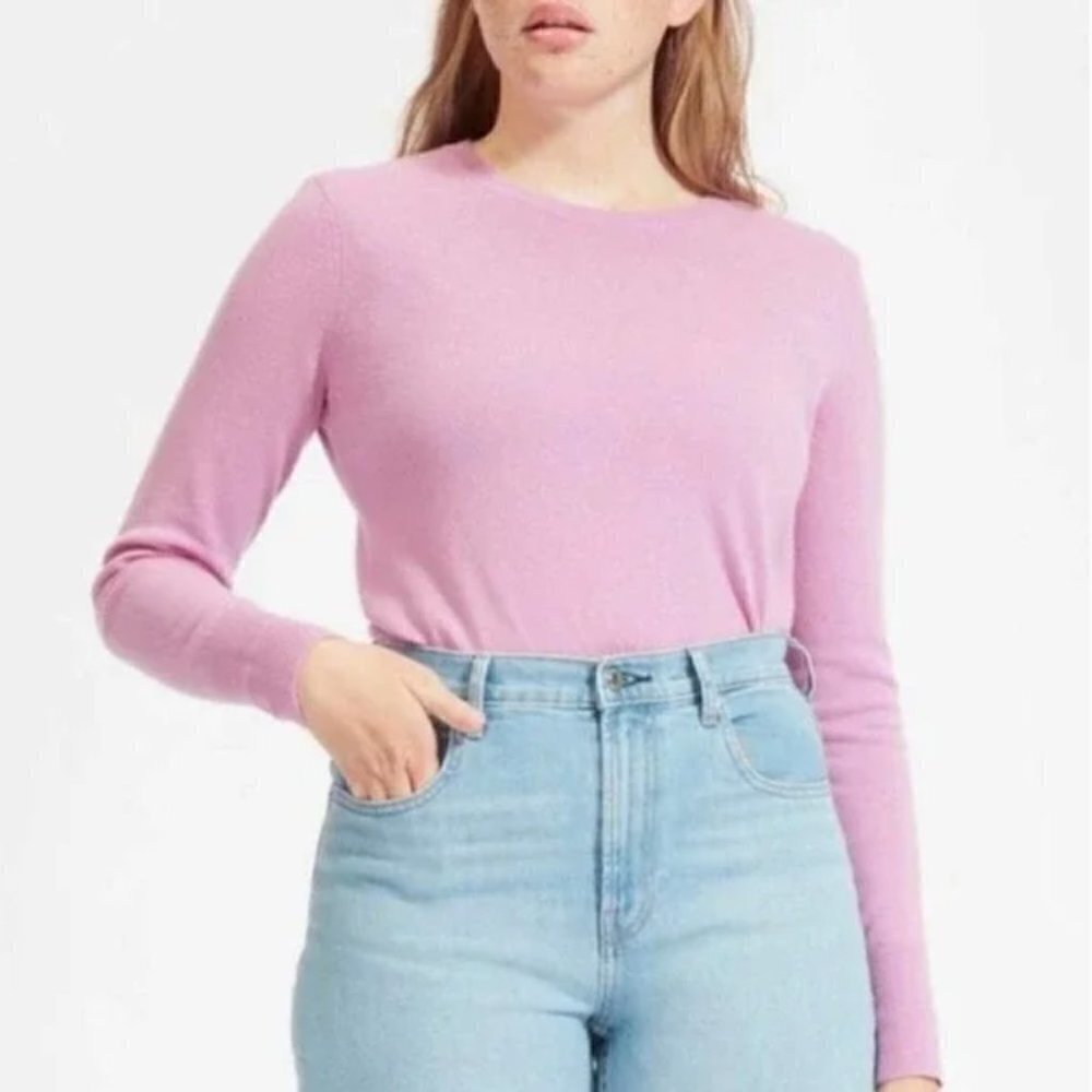 Everlane Lilac Purple Cashmere‎ Crewneck Pullover Sweater S